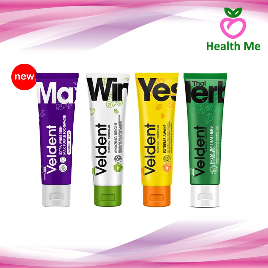VELDENT -  Extreme Awake / Premium Thai Herb / AmazingBright​ / Extra White  Max Purple ยาสีฟันเวลเด