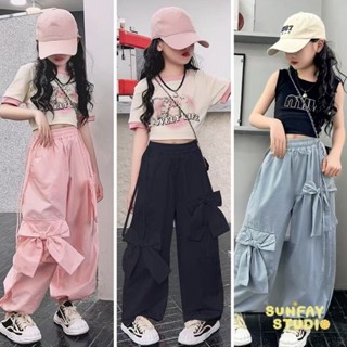 กางเกงขายาวเด็กผู้หญิง สไตล์เท่ใหม่