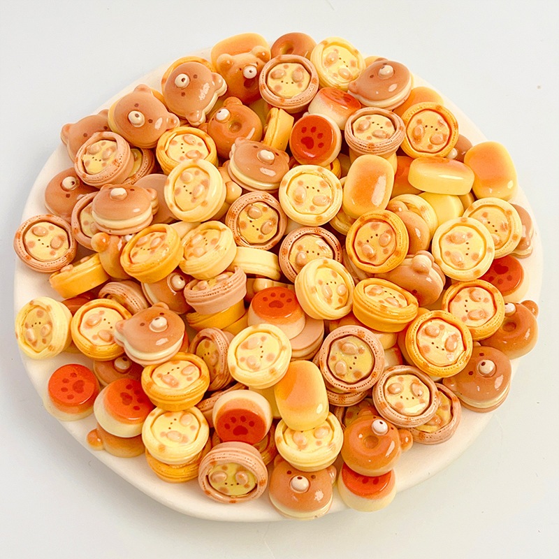 j159  ทาร์ตการ์ตูน โดนัทแมว ของจิ๋วแพ็คละ 10 ชิ้น