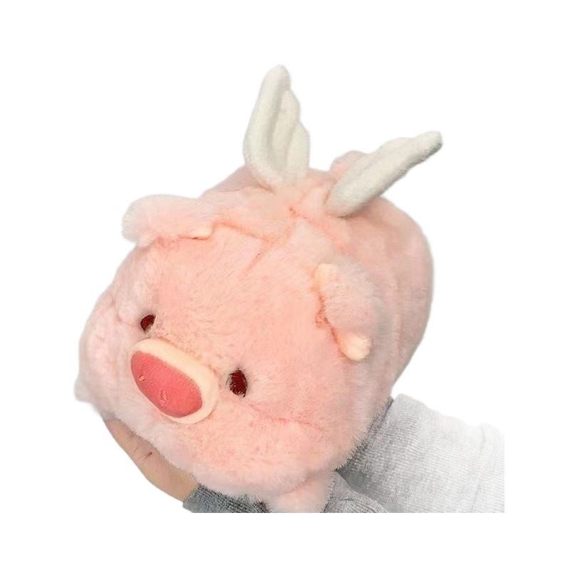 ตุ๊กตาหมูน้อยลูลู่สุดน่ารักพร้อมปีก ตุ๊กตาหมูน้อยบินได้ ของขวัญวันเกิดสำหรับเด็ก หมูน้อยโลภ ราคา ถูกที่สุด ดีลบีเคเค แกลเลอรีภาพที่ 9