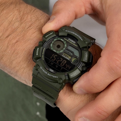 CASIO นาฬิกาข้อมือ สายเรซิ่น รุ่น WS-1500H,WS-1500H-1A,WS-1500H-2A,WS-1500H-5A
