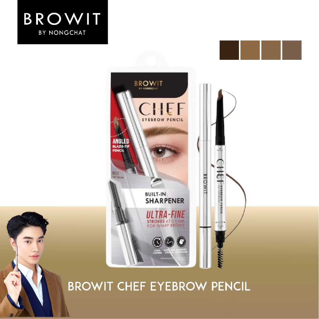 Browit Chef Eyebrow Pencil ดินสอเขียนคิ้วทรงใบมีด