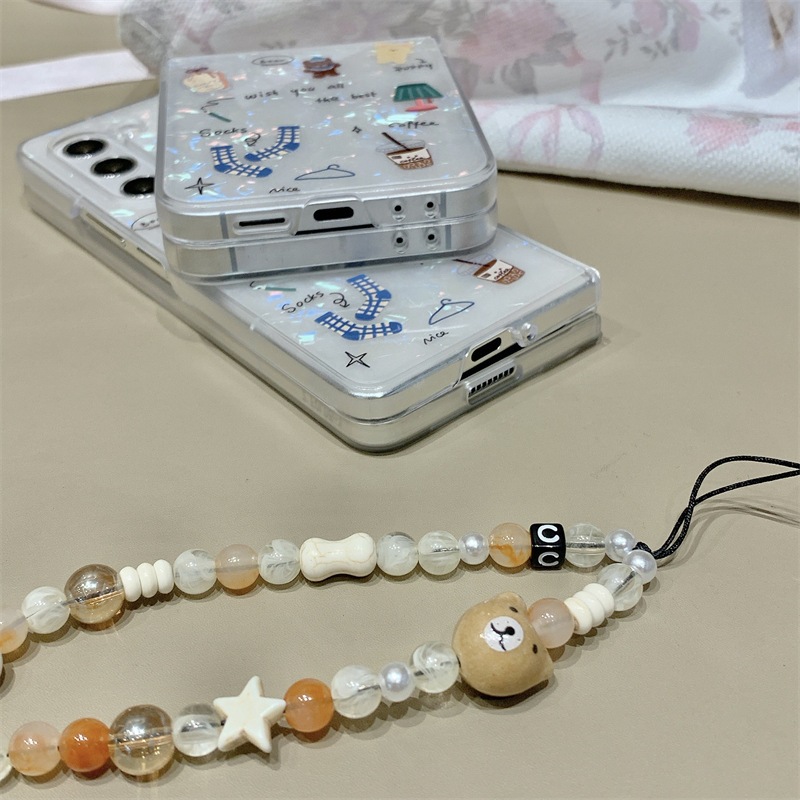 พร้อมส่งจากไทย ! เคสฟลิปหินอ่อนลายการ์ตูนแสนมินิมอล พร้อมสายคล้องมือ (2034) for Samsung Galaxy Z Flip6 Flip5 Flip4 Flip3 ราคา ถูกที่สุด ดีลบีเคเค แกลเลอรีภาพที่ 9