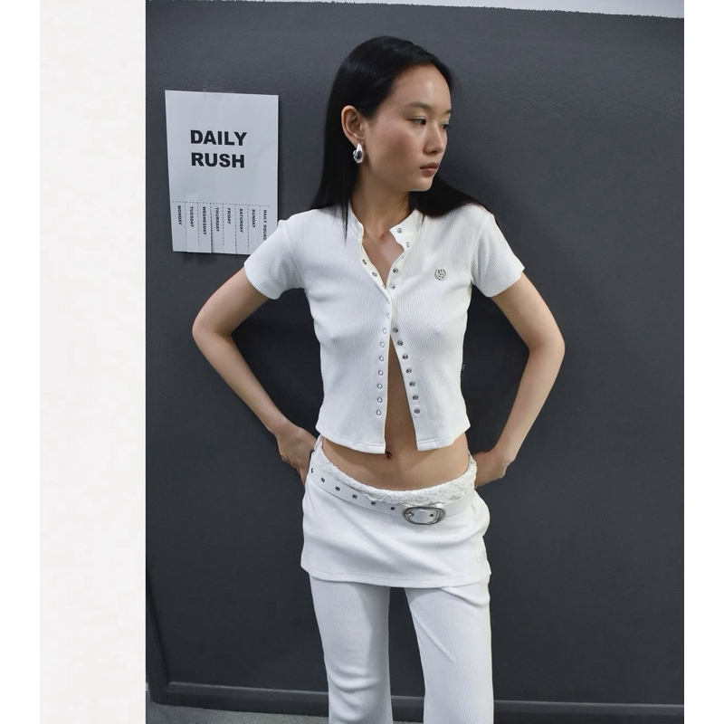 Daily squad stone snap | Color White,Size M(34-36)