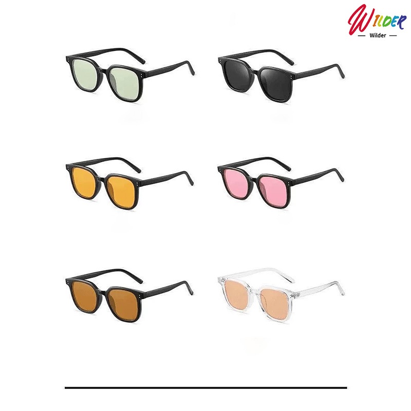 ว่นตาแฟชั่นแว่นตากันแดดเลนส์สีสไตล์เกาหลียอดฮิต UV400 สีสวยเลนส์ใหญ่ ใช้ได้ทั้งหญิง-ชาย - รูปที่ 3