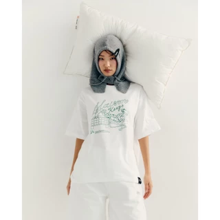 maison KEEPS | The Oversized Living Life by PNK.FF Tee | เสื้อยืด ทรง oversized | มีให้เลือก 2 Size อก 44" และ 48''