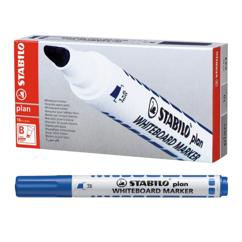 STABILO ปากกาไวท์บอร์ด หัวกลม ราคาต่อด้าม