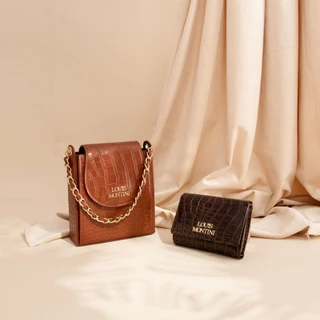 Louis Montini (Cherreen) กระเป๋าผู้หญิงใบสั้น Women wallet กระเป๋าสตางค์ผู้หญิงหนังแท้ WL56