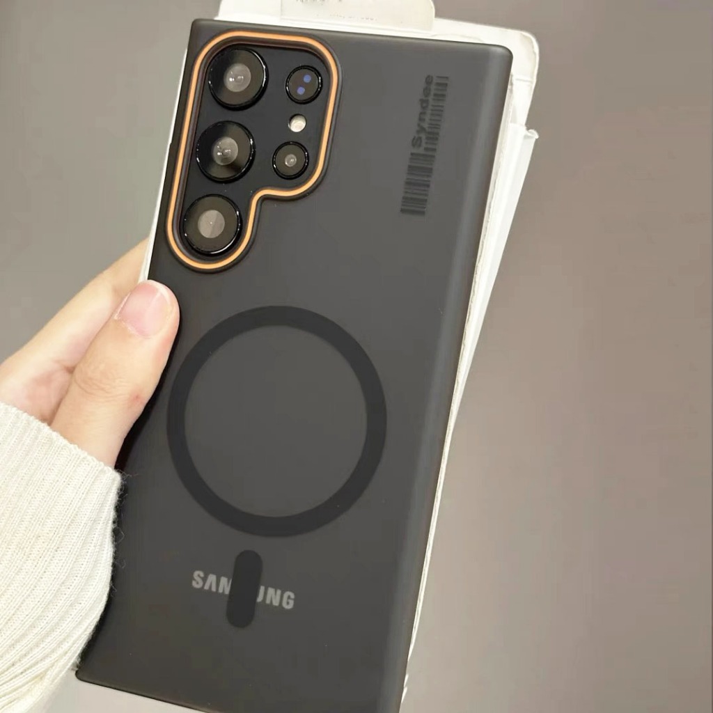 Case S24ultra เคส ผิวด้าน แม่เหล็ก ชาร์จไร้สาย สำหรับ Samsung  A07 A17 A36 A56 A26 A55 5G A06 A16 S24 S23 S25 Ultra FE ราคา ถูกที่สุด ดีลบีเคเค
