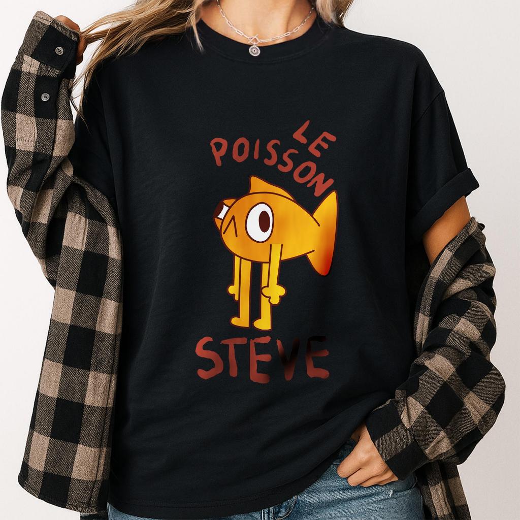 🌟HOTLe Poisson Steve Shirt, Funny Le Poisson Steve Shirt, Viral Meme Tiktok Tshirt, Funny Meme Men T