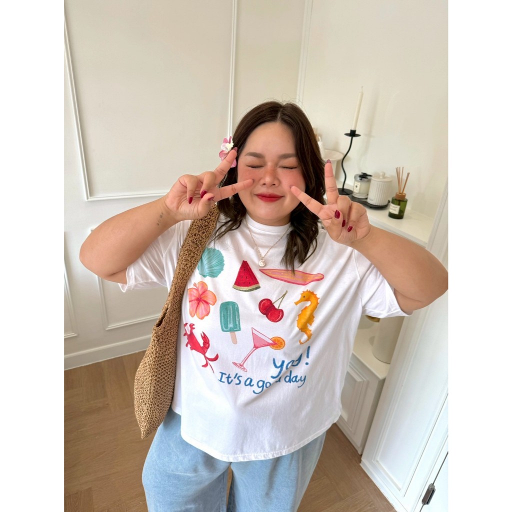 CurveG Beach Paradise T-Shirt เสื้อยืดบีชพาราไดซ์