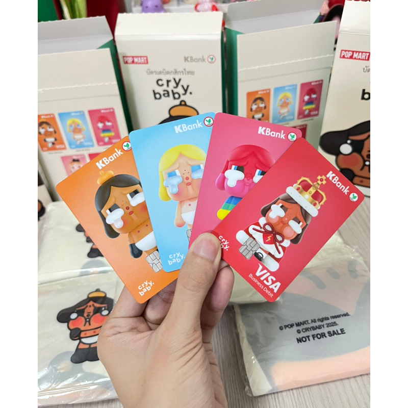 (ทักขอลด30%) บัตรเดบิต Kbank x Crybaby บัตรเดบิต ลาย Crybaby จาก ธนาคารกสิกรไทย