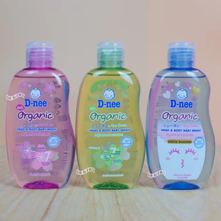 D-nee Organic ดีนี่ ออแกนิค -สบู่เหลวอาบและสระผม 180 มล.