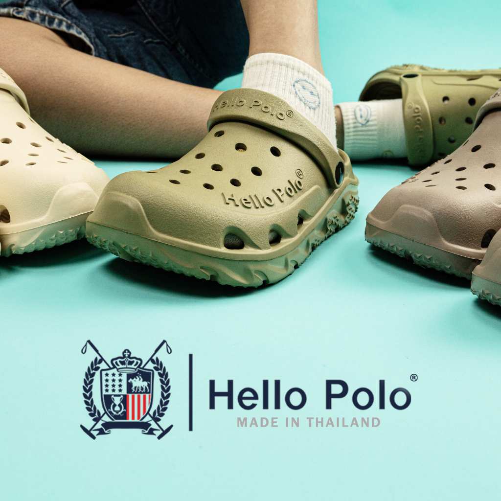 Hello Polo รองเท้าแตะรัดส้น เปิดส้น แฟชั่น รองเท้าผู้หญิง ระบายอากาศ EVA ใส่สบาย น้ำหนักเบา HP8055