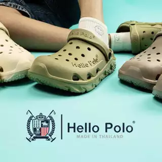 Hello Polo รองเท้าแตะรัดส้น เปิดส้น แฟชั่น รองเท้าผู้หญิง ระบายอากาศ EVA ใส่สบาย น้ำหนักเบา HP8055