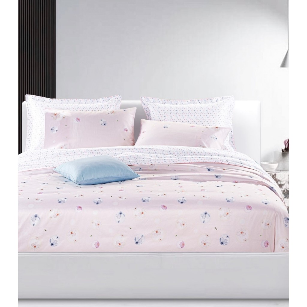 SANTAS ชุดเครื่องนอน ดีไซน์ ROBELIA  ทอ 350 เส้นด้าย COTTON USA เส้นใยฝ้ายบริสุทธิ์ 100%