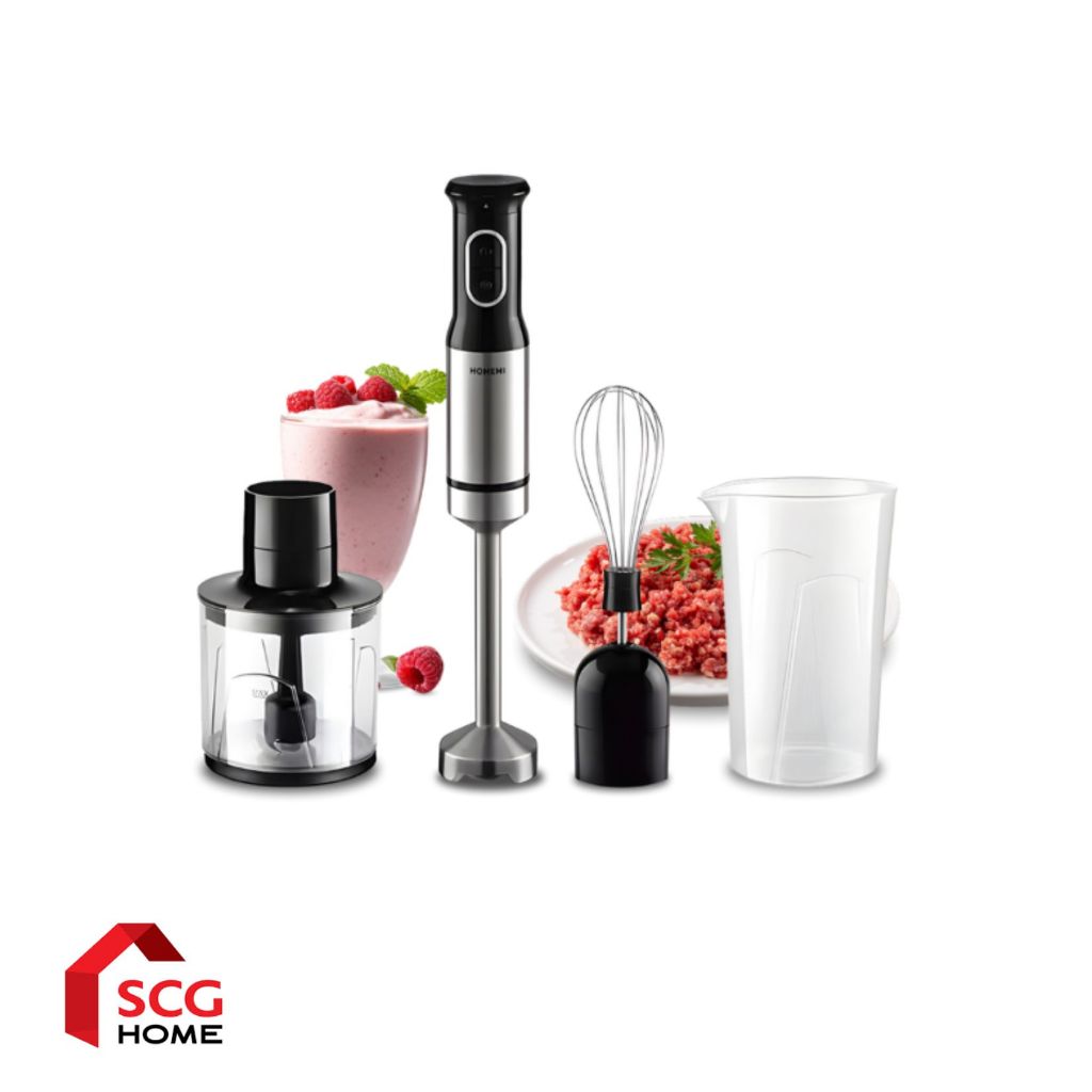 Homemi เครื่องปั่นมือถือ 4 in 1