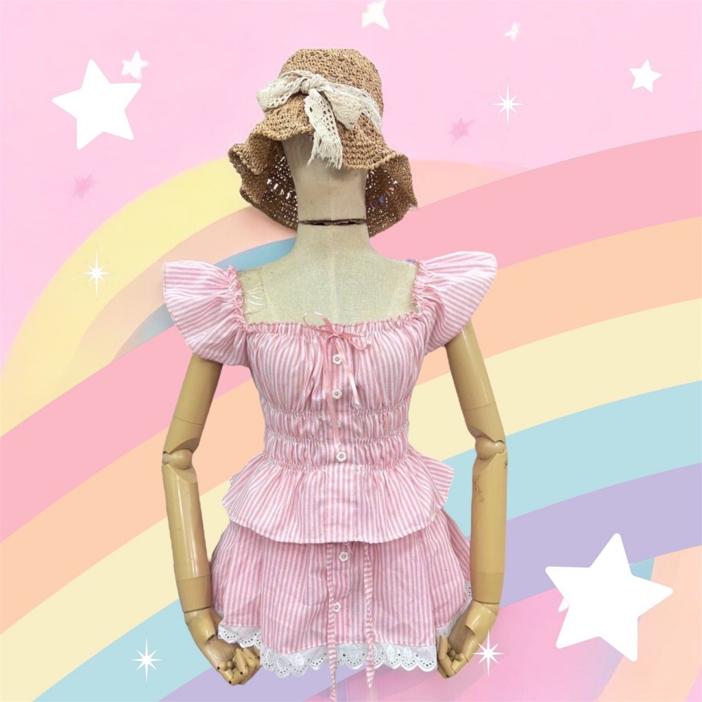 🔥🔥สินค้าขายดี🔥🔥 #สินค้านำเข้า 🇨🇳🎏🎎 เซต เสื้อและกป.✔️รุ่น👉Ro 666👈 สินค้าขายดีแฟชั่นสุดฮิต ตัวเดียวจบค