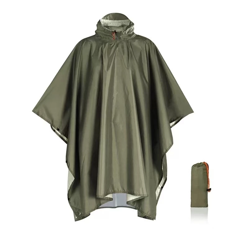 เสื้อกันฝนผู้ใหญ่ เสื้อปอนโชลายพราง ระบายอากาศ thumbnail 7