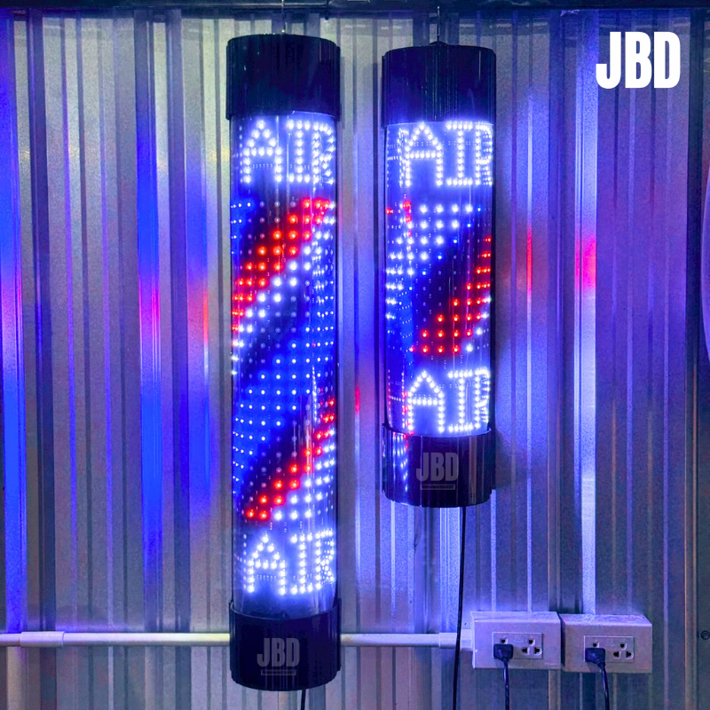JBD INTER ไฟหมุน ไฟหมุนร้านตัดผม ไฟหมุนร้านเสริมสวย ไฟLED ตัวหนังสือHAIR มี4ขนาด60/90/120/150cm ราคา ถูกที่สุด ดีลบีเคเค แกลเลอรีภาพที่ 2