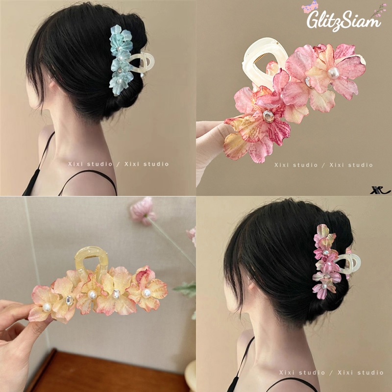 glitzsiam🌸Cute🌸เครื่องประดับผม กิ๊บเกาหลี ดอกไม้ประดิษฐ์ สดชื่นและหวาน กิ๊บติดผม เครื่องประดับผมแฟชั่น ส่งจากไทย