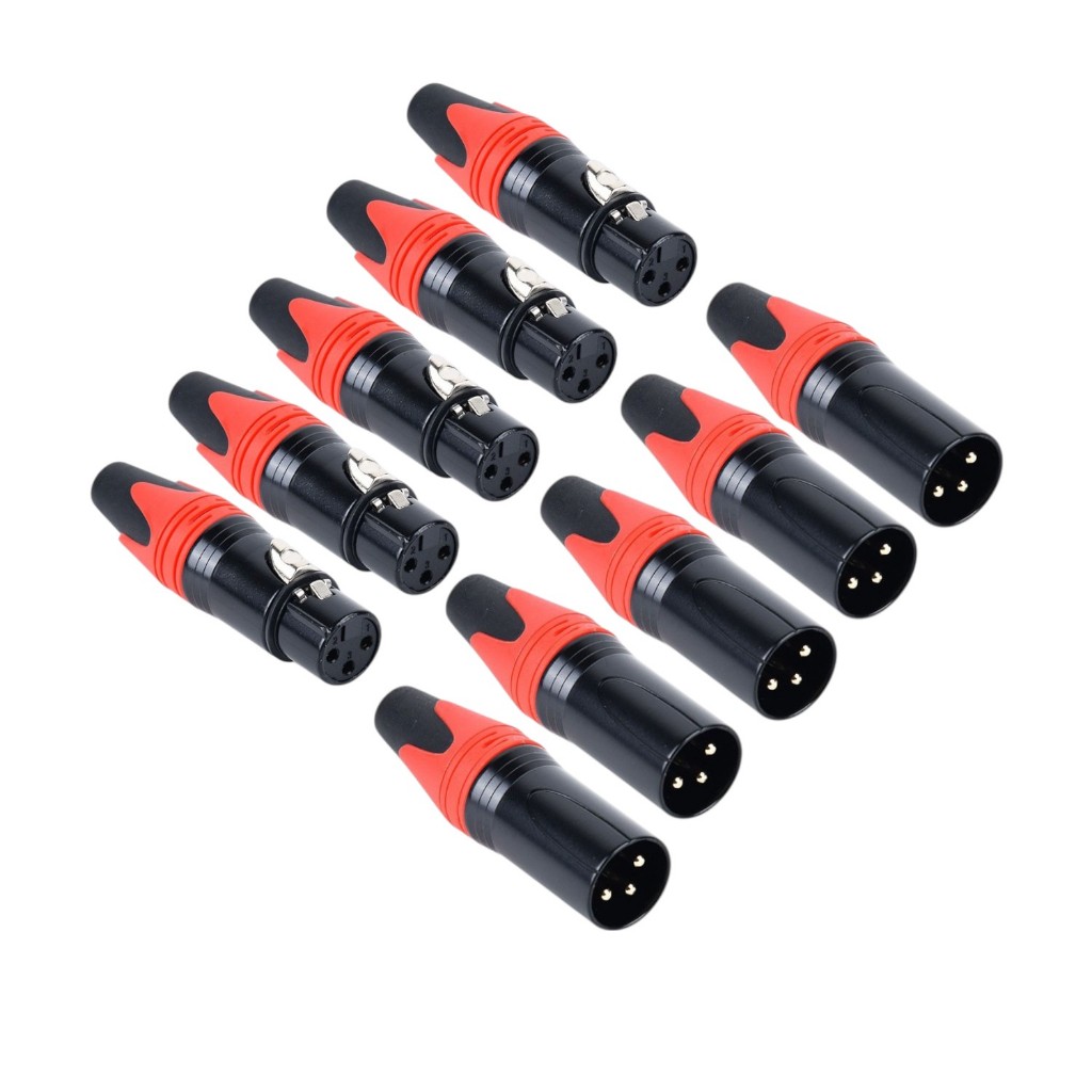 แจ็คxlr(ตัวผู้ ตัวเมีย) ดำ แดง แจ็คแคนนอน Cannon ปลั๊กแคนนอน หัวxlr สำหรับต่อสายสัญญาณเสียง ไฟLED ไมค์