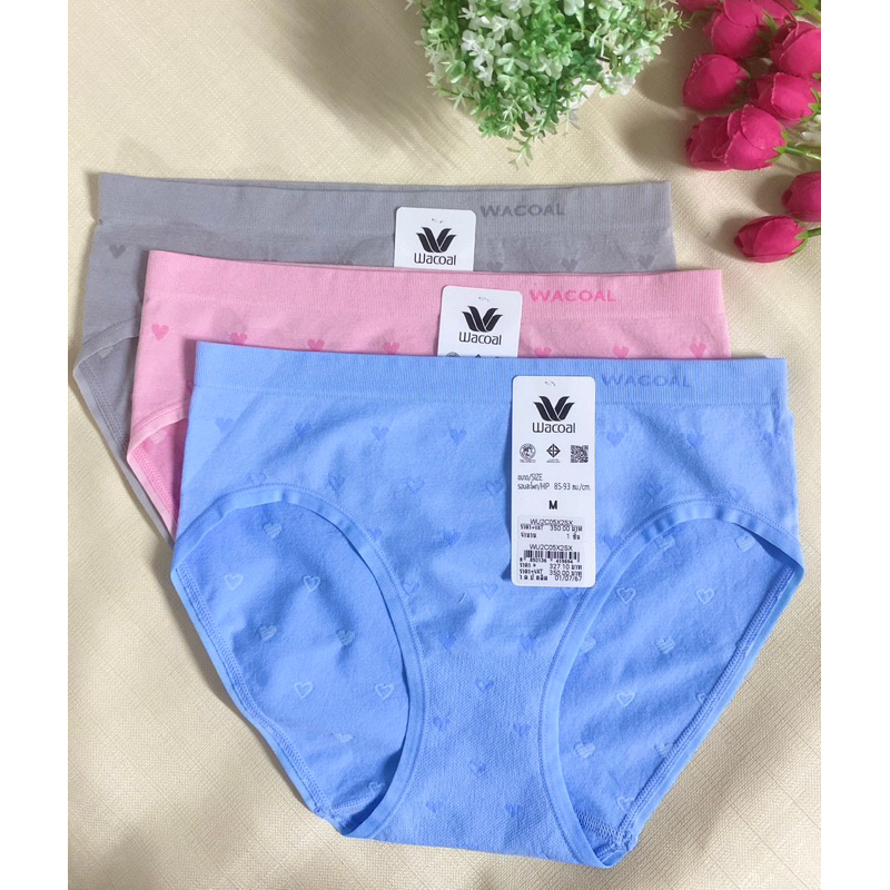 WACOAL BIKINI PANTY กางเกงในใส่สบายรูปแบบบิกินีผ้าทอ รุ่น WU2C05 ราคาป้ายตัวละ 350 บาท เหลือตัวละ 89 บาทเท่านั้น