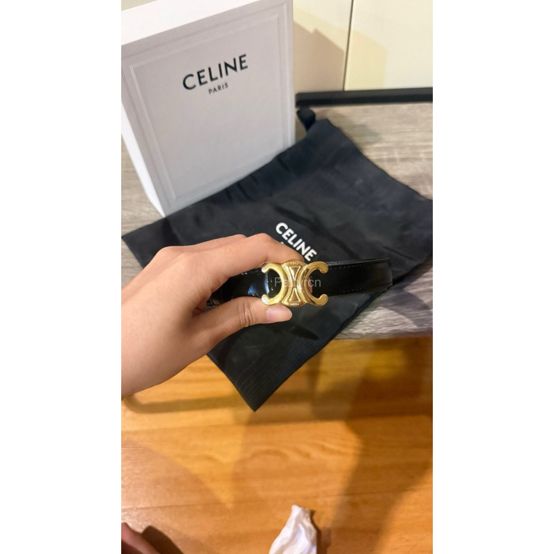 (SOLD❌)เข็มขัด Celine belt size 1.8cm ยาว 70cm
