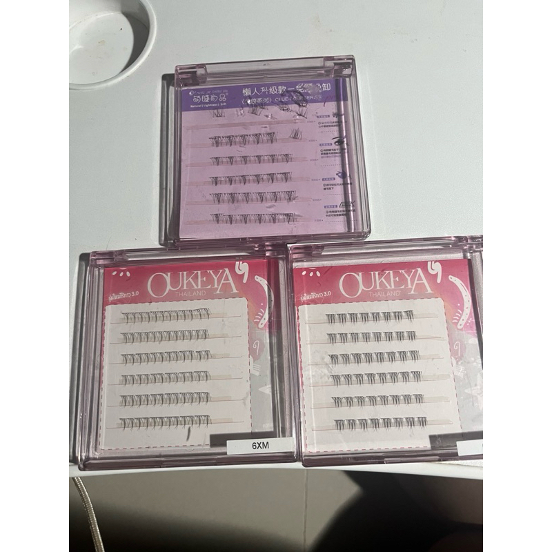 ขนตาปลอม oukeya (ขนตาล่าง) มีของใหม่ 3ชิ้น