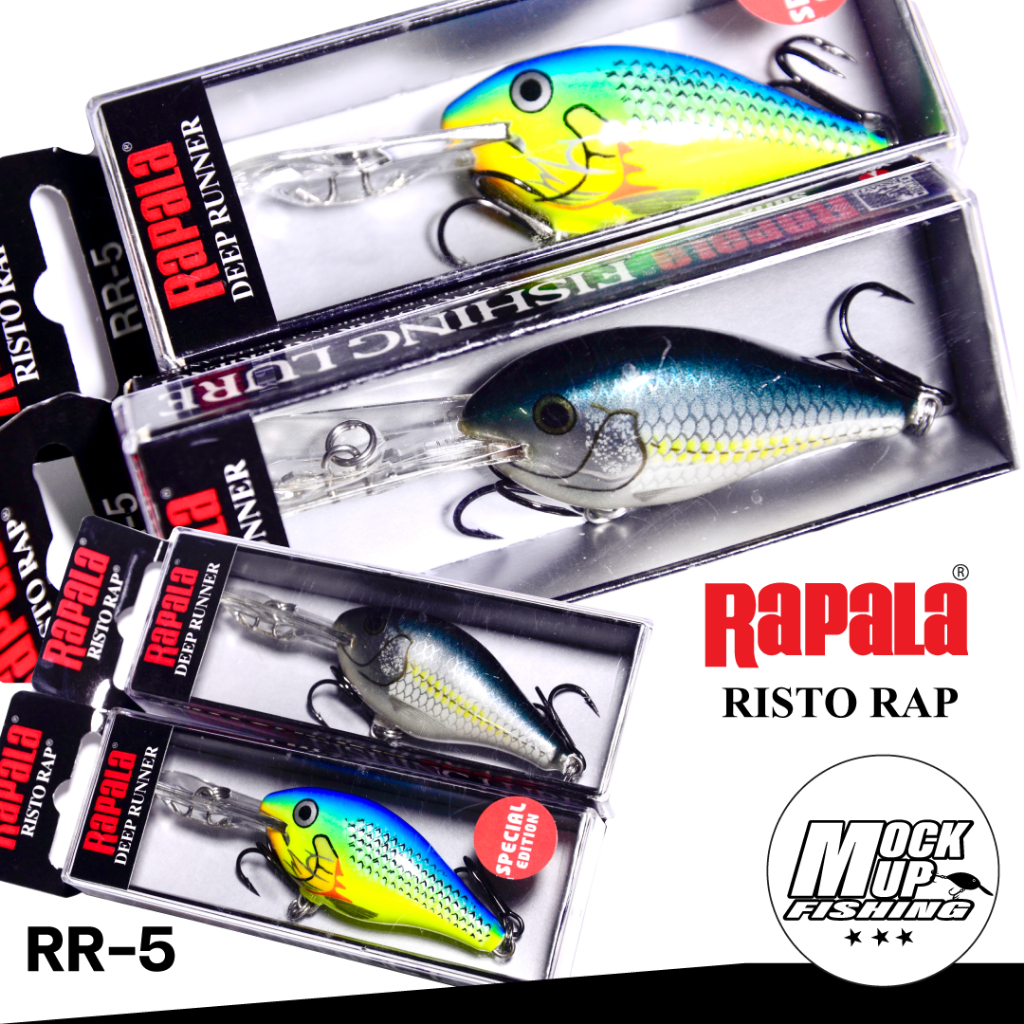 เหยื่อปลอม Rapara RISTO RAP (RR05) ขนาด:5 ซม. น้ำหนัก:10กรัม (เหยื่อดำลึก) แท้100%