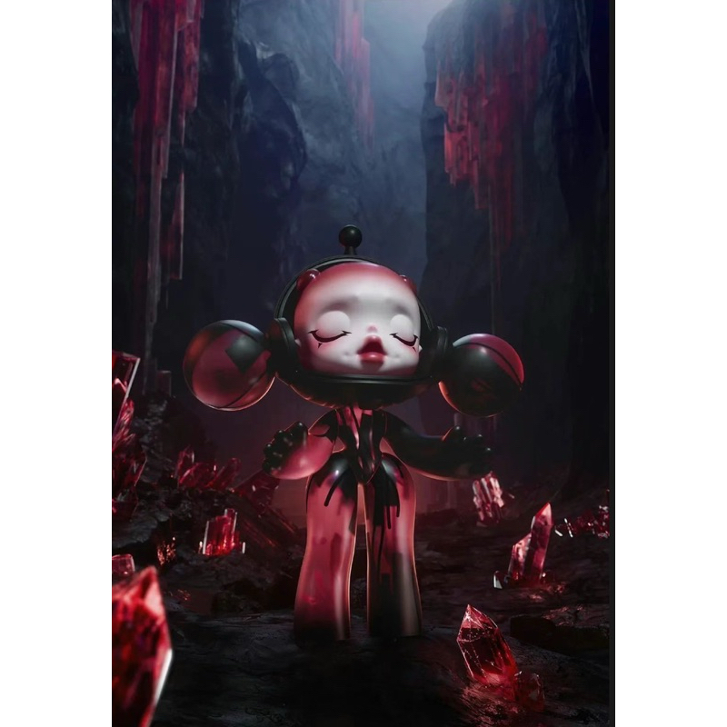 [พร้อมส่ง🇹🇭] 400% SkullPanda - Red Crystal ♦️| ใหม่ในซีล! | ของแท้ Popmart 💯