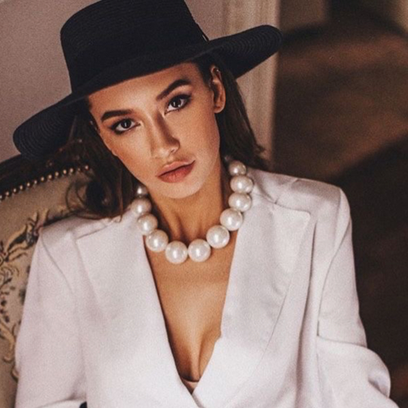 สร้อยโชคเกอร์มุกขนาดใหญู่แฟชั่นงานสวย