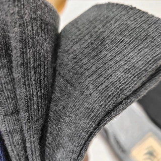 ถุงเท้าใสทำงาน ข้อกลาง ป้าย(socksy) สีดำ คละสี คละลาย สีเทาเข้ม สีเทาอ่อฟรีไซส์ช12 คู่ 6 คู่