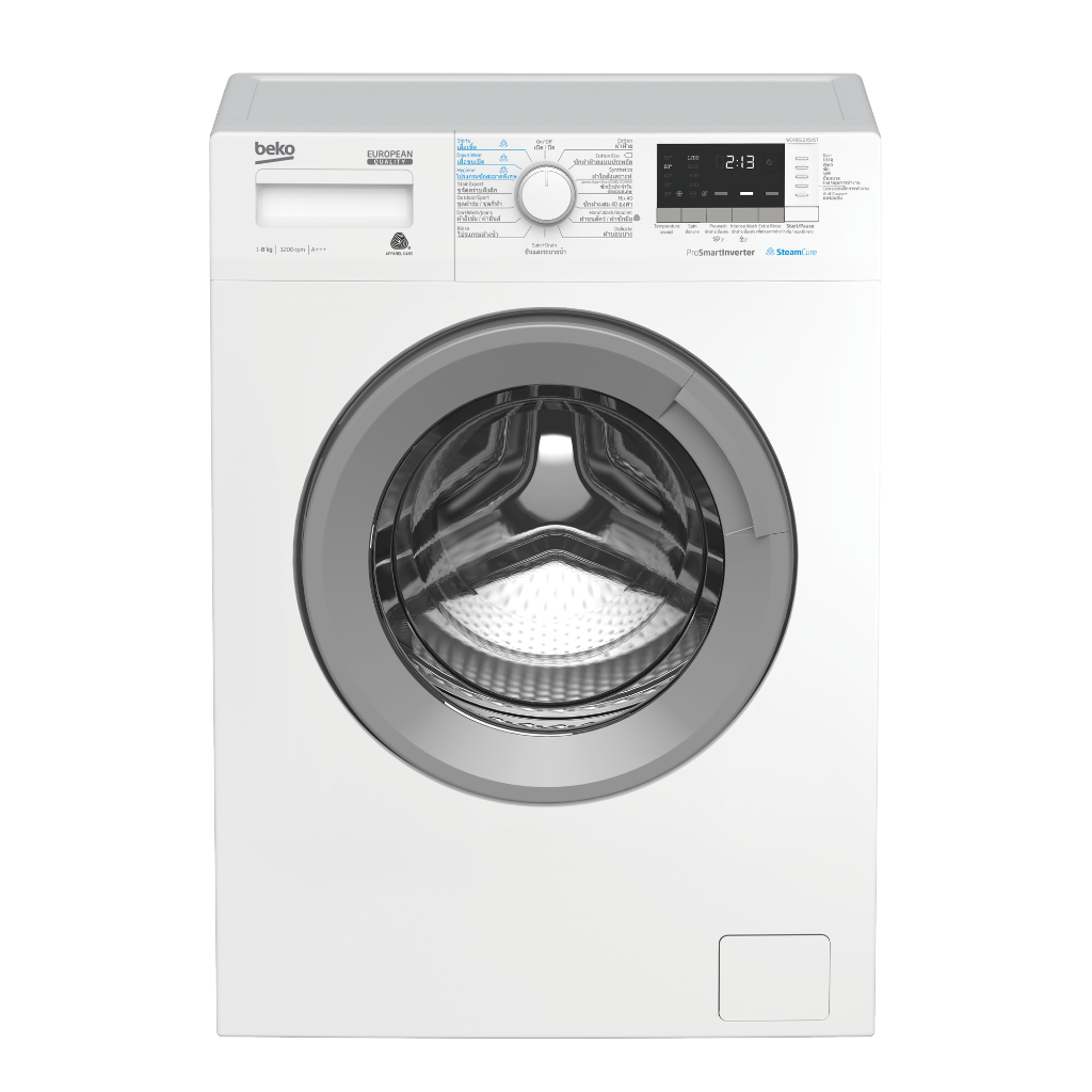 BEKO เครื่องซักผ้าฝาหน้า รุ่น WCV8612XSOST 8 กก. 1200RPM อินเวอร์เตอร์