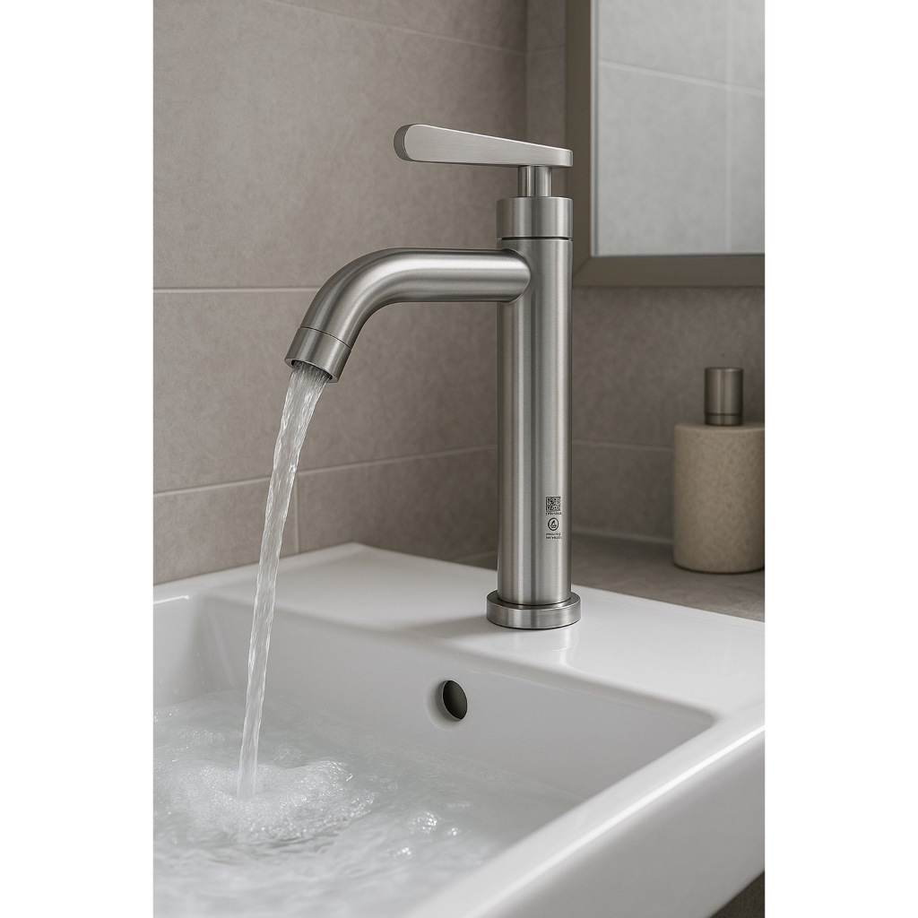 *มอก.แท้*[[สแตนเลส304แท้100%]] ❌ไม่ขึ้นสนิม สแตนเลส304แท้ ก๊อกอ่างล้างหน้า เซรามิควาล์วทองเหลือง ลดปัญหารั่ว-ซึม  R07SS