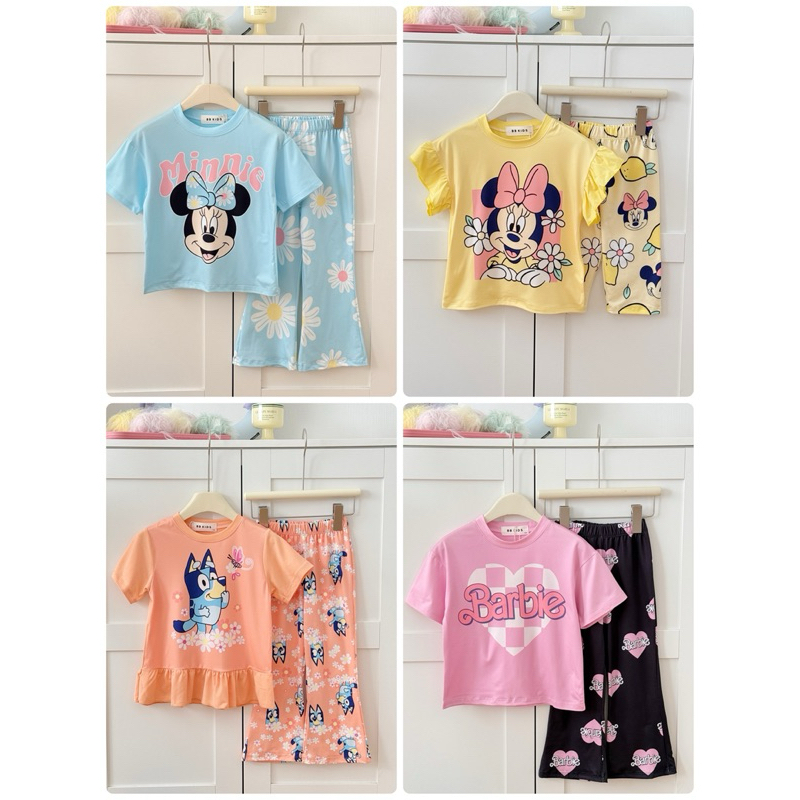 ชุดเซ็ตเด็กผู้หญิง ผ้านิ่มเด้ง พร้อมส่งในไทย