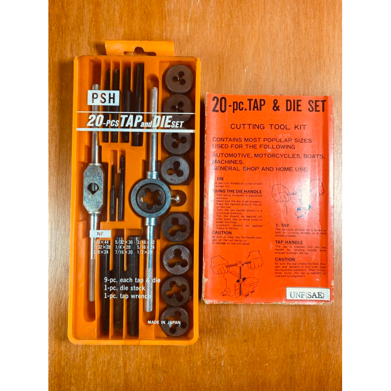 PSH 20-PCS TAP and DIE SET MADE IN JAPAN (ถังแดง : น1173)