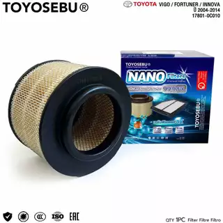 [ลดฟ้าผ่า⚡] TOYOSEBU ไส้ กรองอากาศ TOYOTA VIGO / FORTUNER / INNOVA วีโก้ ฟอร์จูนเนอร์ อินโนว่า รหัสแท้ 17801-0C010