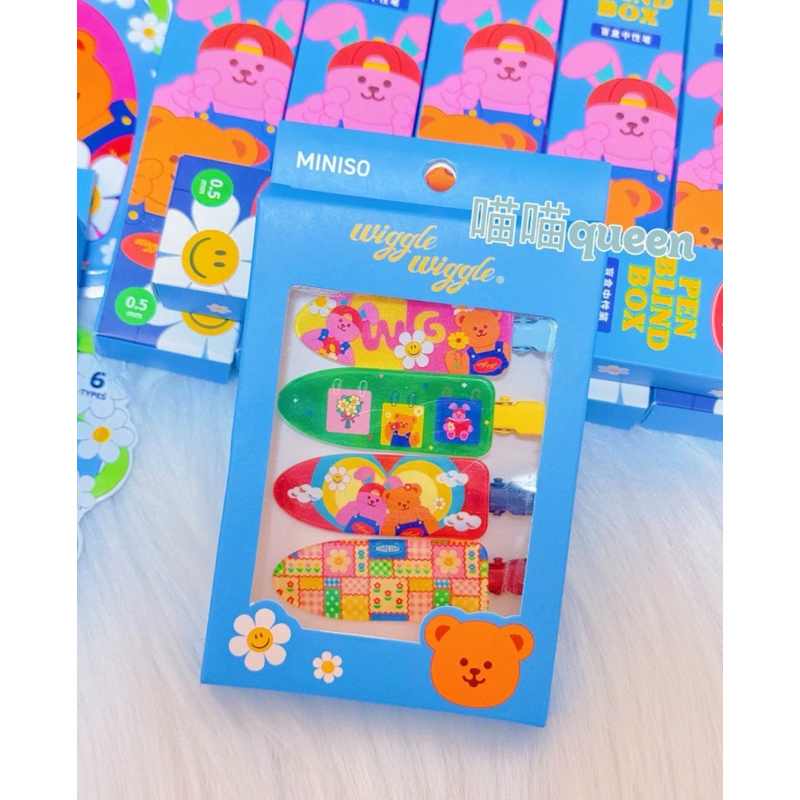 🔥พร้อมส่งจากไทย🔥กิ๊บติดผม Wiggle wiggle ยกแผง