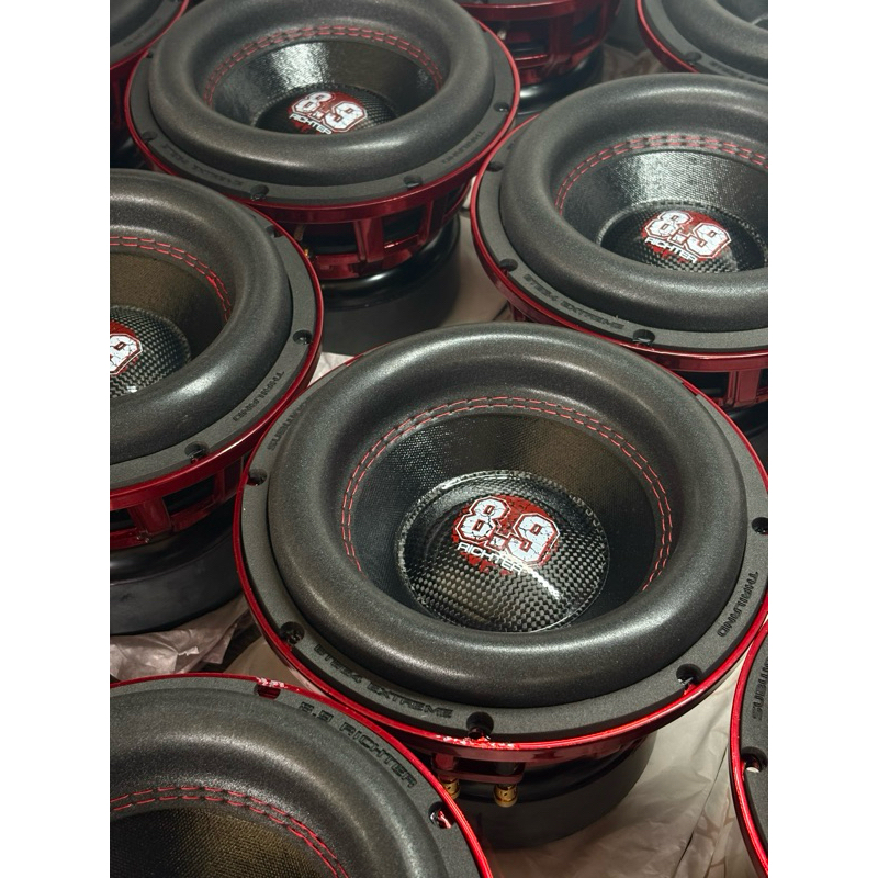 ลำโพงซับ 8 นิ้ว 8.9 ริกเตอร์ V3  2+2โอม สีแดง