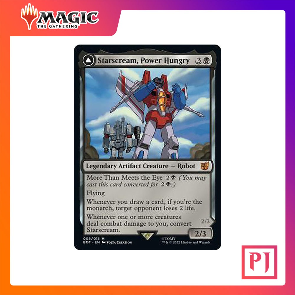 [MTG] Starscream, Power Hungry // Starscream, Seeker Leader [BOT] [BLACK] [MYTHIC] [NORMAL] [ENG] (M