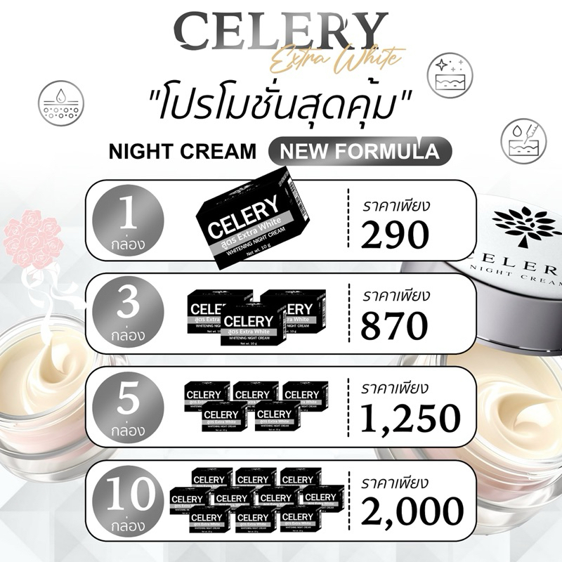 ครีมเซเลอรี่ ครีมสิวฝ้า โปรเปิดบิล 10 กระปุก