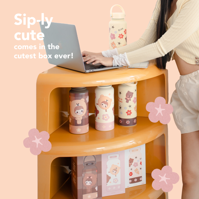 FAHFAHS | Sip-ly Bottle กระบอกน้ำเก็บความเย็น ขนาด 1 ลิตร (พร้อมจัดส่ง) ราคา ถูกที่สุด ดีลบีเคเค แกลเลอรีภาพที่ 8