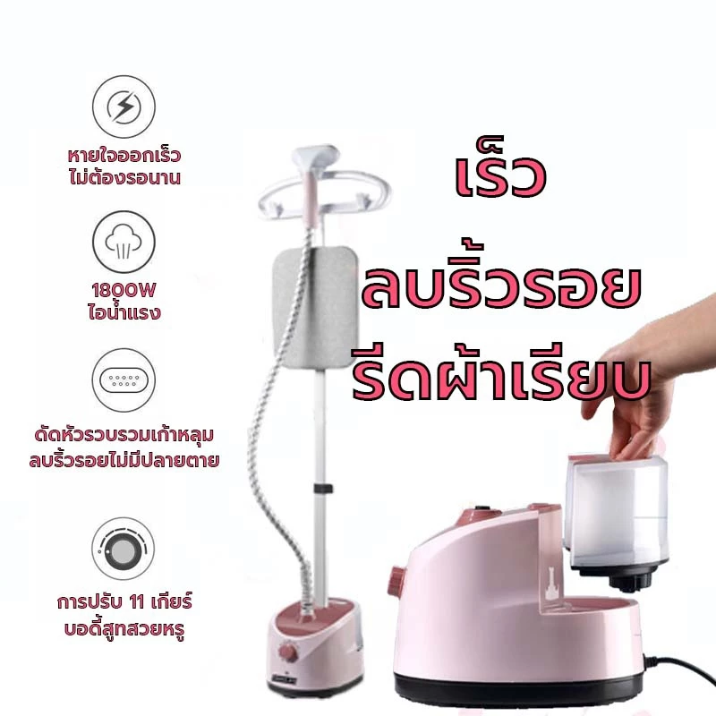 KL เตารีดไอน้ำ เตารีดไอน้ำไฟฟ้า 1000W/2000W เครื่องรีดถนอมผ้า เครื่องรีดผ้ายืน 1.7L รีดผ้าแขวน รีดเรียบเร็ว Steamer thumbnail 10