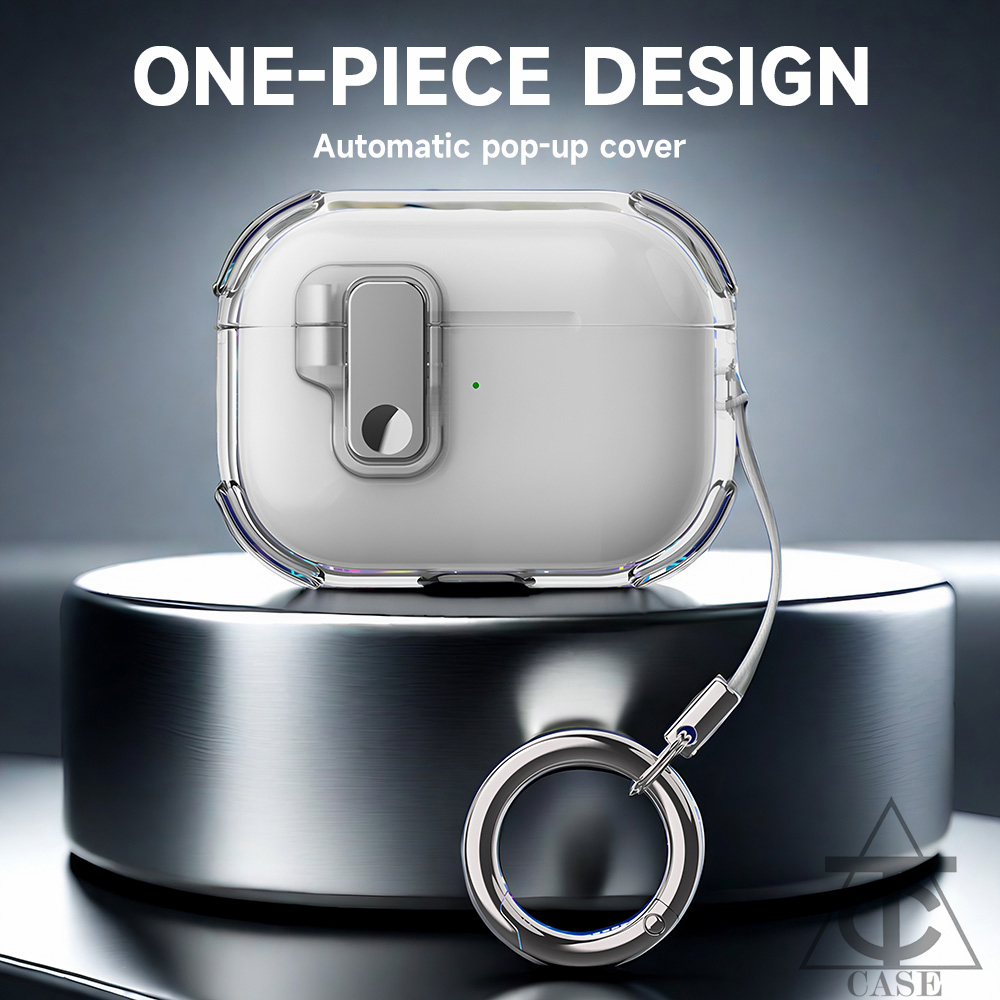 เคส AirPods แบบใสสำหรับ AirPods 4 1/2/3/Pro พร้อมพวงกุญแจ หูฟังไร้สายกันกระแทก สีใสมาการอง เคส AirPods Pro2 ป้องกันการตก รูปที่ 6