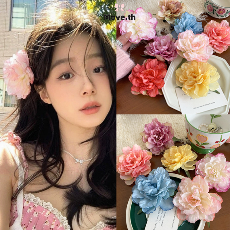 ในไทย-พร้อมส่ง✨กิ๊บดอกไม้ คลิปด้านข้างหวาน รูปปากเป็ด นักเรียนสำหรับผู้หญิง เครื่องประดับผมแฟชั่น วันหยุดพักผ่อน-Move