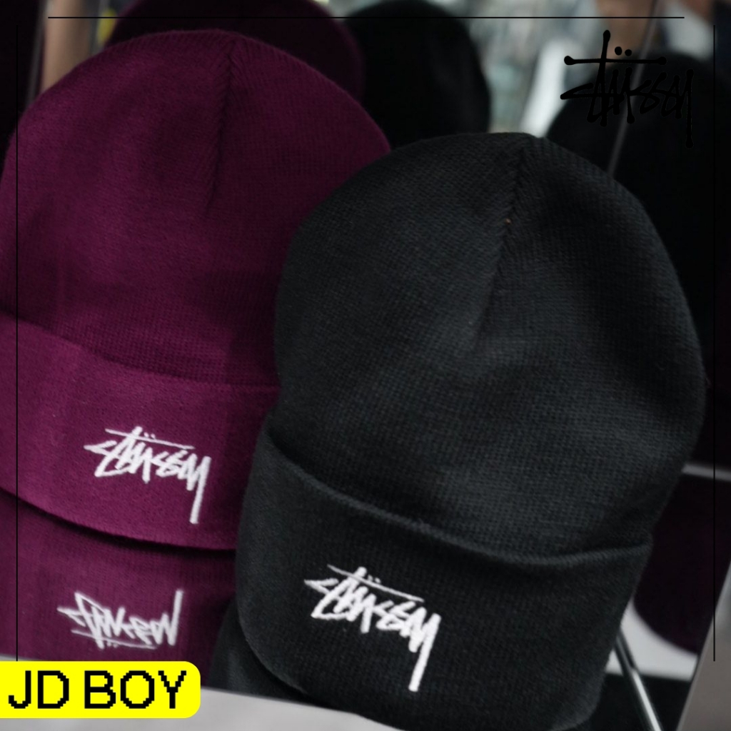 (มีส่งด่วนได้ของเลยวันนี้) JDBOY - Stussy Classic Logo Beanie หมวกบีนี่ หมวกไหมพรม ของแท้ พร้อมส่ง