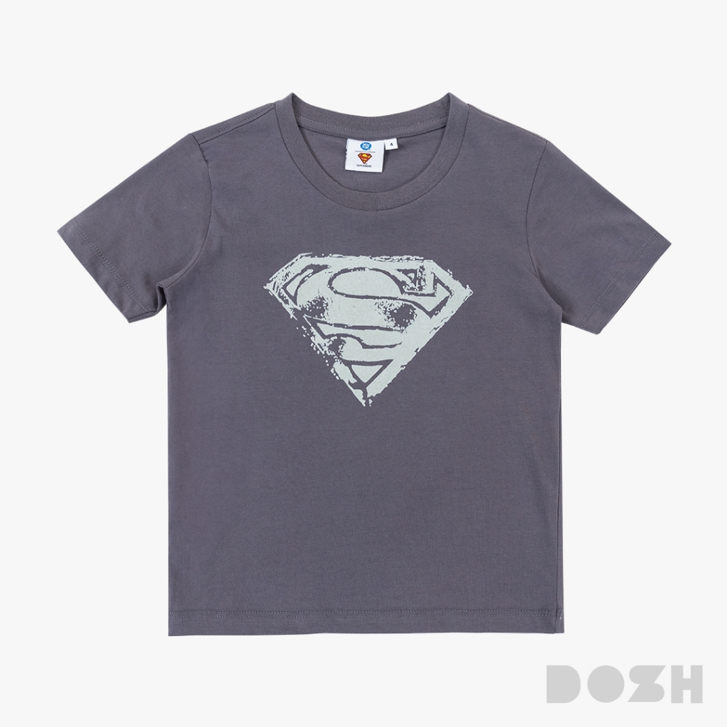 DOSH BOY'S T-SHIRTS SUPERMAN เสื้อยืดคอกลมเด็กชาย PWSBT5006-VI (4-12)