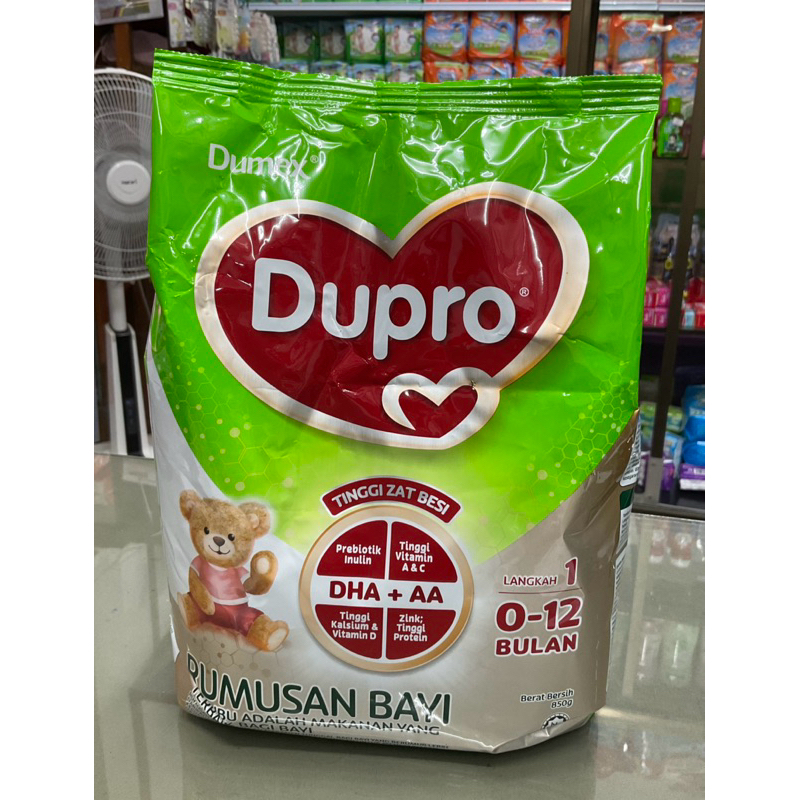 Dumex Dupro นมผงเด็กสูตร1 สำหรับเด็ก 0-12เดือน ขนาด850กรัม