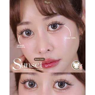 🔥คอนแทคเลนส์ Hydrogel✨ขนาดกลาง✨Sunset (Rozelens)